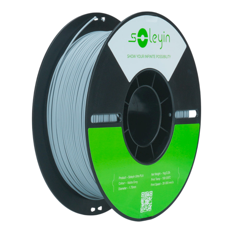 Філамент (пластик) для 3D принтера CREALITY Ultra PLA матовий 1кг, 1.75мм, сірий (3301010517)